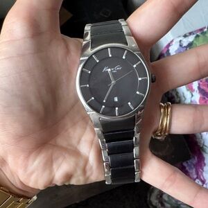 Kenneth Cole Silver and Black Watch